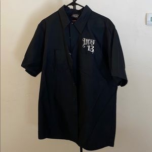 Men’s Lucky 13 button down shirt